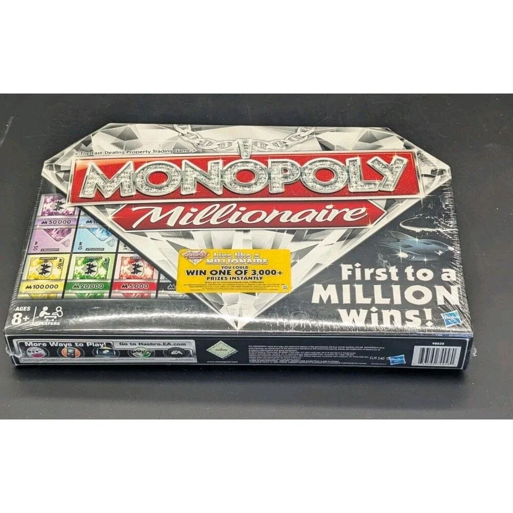Monopoly Millionaire Edition 2012 Board Game by Hasbro Ages 8+ New Complete Game